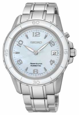 Seiko Womens Sportura Kinetic Stainless Steel SKA879P1 Seiko Womens Sportura Kinetic Stainless Steel SKA879P1