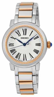 Seiko Womens Two Tone Bracelet White Dial SRZ448P1 Seiko Womens Two Tone Bracelet White Dial SRZ448P1