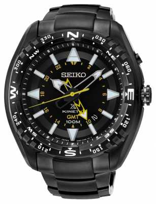 Seiko Mens Prospex Kinetic GMT Black IP SUN047P1 Seiko Mens Prospex Kinetic GMT Black IP SUN047P1