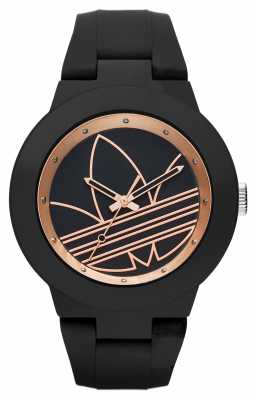 adidas Originals Unisex Aberdeen Black Silicone Strap ADH3086 adidas Originals Unisex Aberdeen Black Silicone Strap ADH3086