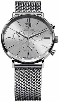 Maurice Lacroix Eliros Date Chronograph Mesh Bracelet Silver EL1098-SS002-110-1 Maurice Lacroix Eliros Date Chronograph Mesh Bracelet Silver EL1098-SS002-110-1