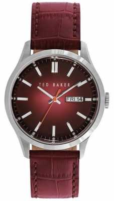Ted Baker Womens Burgundy Leather Strap Burgundy Dial TE10023463 Ted Baker Womens Burgundy Leather Strap Burgundy Dial TE10023463