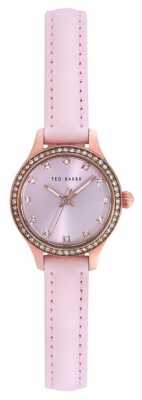 Ted Baker Womens Pink Leather Strap Pink Dial TE10023510 Ted Baker Womens Pink Leather Strap Pink Dial TE10023510
