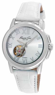 Kenneth Cole Womens Automatic White Leather Strap KC10020859 Kenneth Cole Womens Automatic White Leather Strap KC10020859