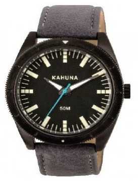 Kahuna Mens Black Leather Strap Black Dial KUS-0120G Kahuna Mens Black Leather Strap Black Dial KUS-0120G