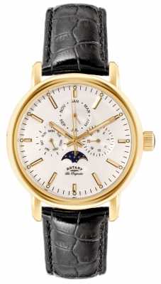 Rotary Mens Les Originales Black Strap Moon Phase GS90136/02 Rotary Mens Les Originales Black Strap Moon Phase GS90136/02