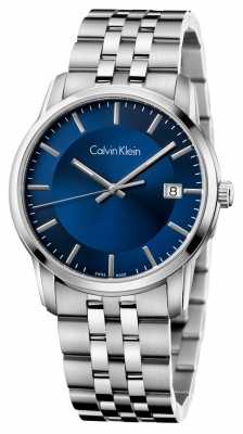 Calvin Klein Mens Infinite Stainless Steel Blue Dial K5S3114N Calvin Klein Mens Infinite Stainless Steel Blue Dial K5S3114N
