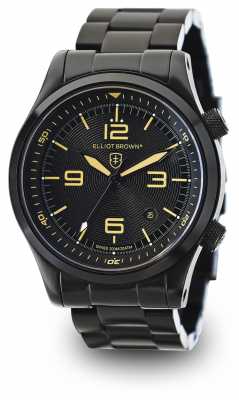 Elliot Brown Mens Canford Black PVD Plated Black Dial 202-002-B04 Elliot Brown Mens Canford Black PVD Plated Black Dial 202-002-B04