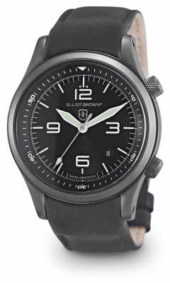 Elliot Brown Mens Canford Black Leather Black Dial 202-004-L10 Elliot Brown Mens Canford Black Leather Black Dial 202-004-L10