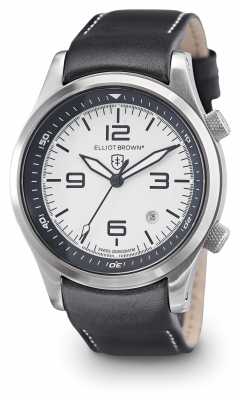Elliot Brown Mens Canford Black Leather White Dial 202-005-L02 Elliot Brown Mens Canford Black Leather White Dial 202-005-L02