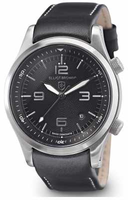 Elliot Brown Mens Canford Black Leather Black Dial 202-006-L02 Elliot Brown Mens Canford Black Leather Black Dial 202-006-L02