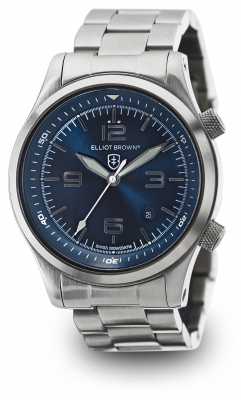 Elliot Brown Mens Canford Stainless Steel Blue Dial 202-007-B02 Elliot Brown Mens Canford Stainless Steel Blue Dial 202-007-B02