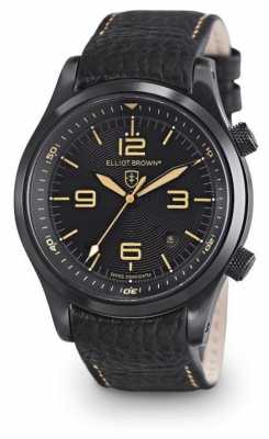 Elliot Brown Mens Canford Black Leather Black Dial 202-008-L11 Elliot Brown Mens Canford Black Leather Black Dial 202-008-L11