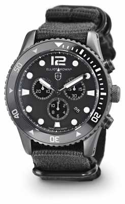 Elliot Brown Mens Bloxworth Black Nylon Black Dial 929-001-N02 Elliot Brown Mens Bloxworth Black Nylon Black Dial 929-001-N02