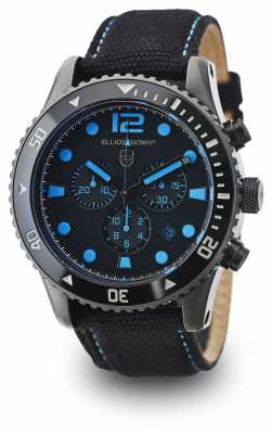 Elliot Brown Mens Bloxworth Black Canvas Black Dial 929-006-C02 Elliot Brown Mens Bloxworth Black Canvas Black Dial 929-006-C02
