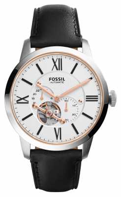Fossil Mens Townsman Automatic Black Leather ME3104 Fossil Mens Townsman Automatic Black Leather ME3104