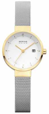 Bering Womens Stainless Steel Mesh White Dial 14426-010 Bering Womens Stainless Steel Mesh White Dial 14426-010