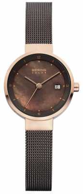 Bering Womens Solar Brown Mesh Brown Dial 14426-265 Bering Womens Solar Brown Mesh Brown Dial 14426-265