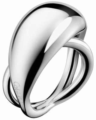 Calvin Klein Fluid Stainless Steel Ring Size O KJ3XMR000107 Calvin Klein Fluid Stainless Steel Ring Size O KJ3XMR000107
