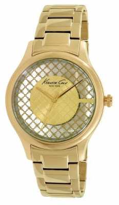 Kenneth Cole Womens Gold PVD Plated Clear Dial KC10026010 Kenneth Cole Womens Gold PVD Plated Clear Dial KC10026010