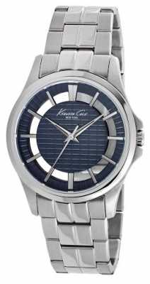 Kenneth Cole Mens Stainless Steel Blue Dial KC10022290 Kenneth Cole Mens Stainless Steel Blue Dial KC10022290