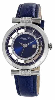 Kenneth Cole Womens Blue Leather Blue Dial KC10021102 Kenneth Cole Womens Blue Leather Blue Dial KC10021102