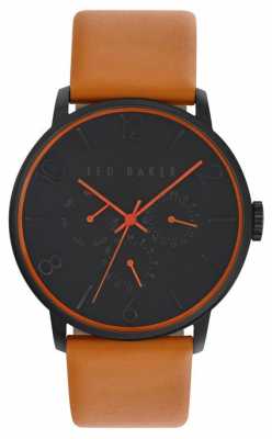 Ted Baker Mens Brown Leather Strap Black Dial TE10023490 Ted Baker Mens Brown Leather Strap Black Dial TE10023490