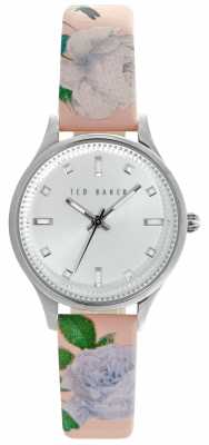 Ted Baker Womens Floral Leather Silver Dial TE10025271 Ted Baker Womens Floral Leather Silver Dial TE10025271
