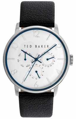 Ted Baker Mens Black Leatehr Strap White Dial TE10023491 Ted Baker Mens Black Leatehr Strap White Dial TE10023491