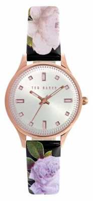 Ted Baker Womens Floral Leather Silver Dial TE10025270 Ted Baker Womens Floral Leather Silver Dial TE10025270