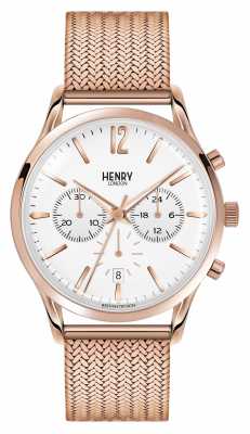 Henry London Unisex Richmond Rose Gold PVD Plated HL39-CM-0034 Henry London Unisex Richmond Rose Gold PVD Plated HL39-CM-0034