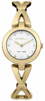 Fiorelli Womens Gold PVD Plated Silver Dial FO003GM Fiorelli Womens Gold PVD Plated Silver Dial FO003GM