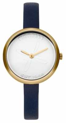 Fiorelli Womens Blue Leather Strap White Dial FO007UG Fiorelli Womens Blue Leather Strap White Dial FO007UG