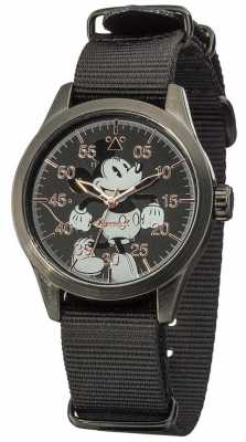 Disney By Ingersoll Mickey Mouse Watch With Black Nylon Strap DIN008BKBK Disney By Ingersoll Mickey Mouse Watch With Black Nylon Strap DIN008BKBK
