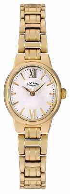 Rotary Womens Gold PVD Plated Mother Of Pearl Dial LB02748/01 Rotary Womens Gold PVD Plated Mother Of Pearl Dial LB02748/01