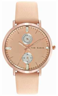 Ted Baker Womens Tan Leather Strap Rose Gold Dial TE10024716 Ted Baker Womens Tan Leather Strap Rose Gold Dial TE10024716