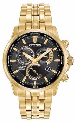 Citizen Gents Calibre 8700 Eco-Drive Gold Tone Stainless Steel BL8142-50E Citizen Gents Calibre 8700 Eco-Drive Gold Tone Stainless Steel BL8142-50E