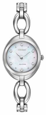 Citizen Womens Eco-Drive Stainless Steel Silhouette EX1430-56D Citizen Womens Eco-Drive Stainless Steel Silhouette EX1430-56D
