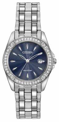 Citizen Womens Eco-Drive Silhouette Crystal Case EW2350-54L Citizen Womens Eco-Drive Silhouette Crystal Case EW2350-54L