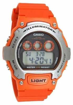Casio Sports Alarm Unisex Illuminator Chronograph W-214H-4AVEF Casio Sports Alarm Unisex Illuminator Chronograph W-214H-4AVEF