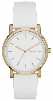 DKNY Womens Soho White Leather Strap NY2340 DKNY Womens Soho White Leather Strap NY2340