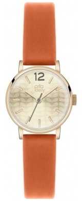 Orla Kiely Frankie Orange Leather Strap OK2016 Orla Kiely Frankie Orange Leather Strap OK2016