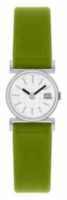 Orla Kiely Cecelia Green Leather Strap White Dial OK2019 Orla Kiely Cecelia Green Leather Strap White Dial OK2019