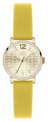 Orla Kiely Frankie Yellow Leather Strap OK2020 Orla Kiely Frankie Yellow Leather Strap OK2020