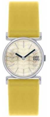 Orla Kiely Cecelia Yellow Leather Strap Champagne Dial OK2021 Orla Kiely Cecelia Yellow Leather Strap Champagne Dial OK2021