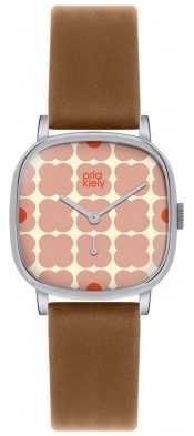 Orla Kiely Iris Brown Leather Strap OK2023 Orla Kiely Iris Brown Leather Strap OK2023