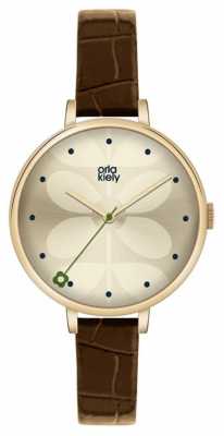 Orla Kiely Ivy Brown Leather Strap OK2030 Orla Kiely Ivy Brown Leather Strap OK2030