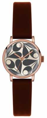 Orla Kiely Patricia Brown Leather Strap OK2082 Orla Kiely Patricia Brown Leather Strap OK2082
