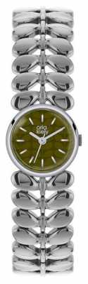 Orla Kiely Laurel Stainless Steel Green Dial OK4011 Orla Kiely Laurel Stainless Steel Green Dial OK4011