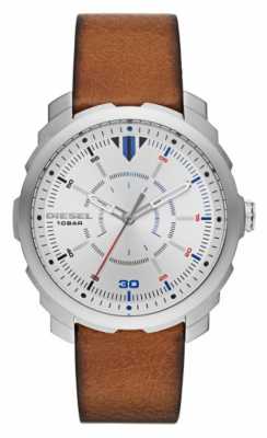 Diesel Mens Machinus Brown Leather Strap DZ1736 Diesel Mens Machinus Brown Leather Strap DZ1736